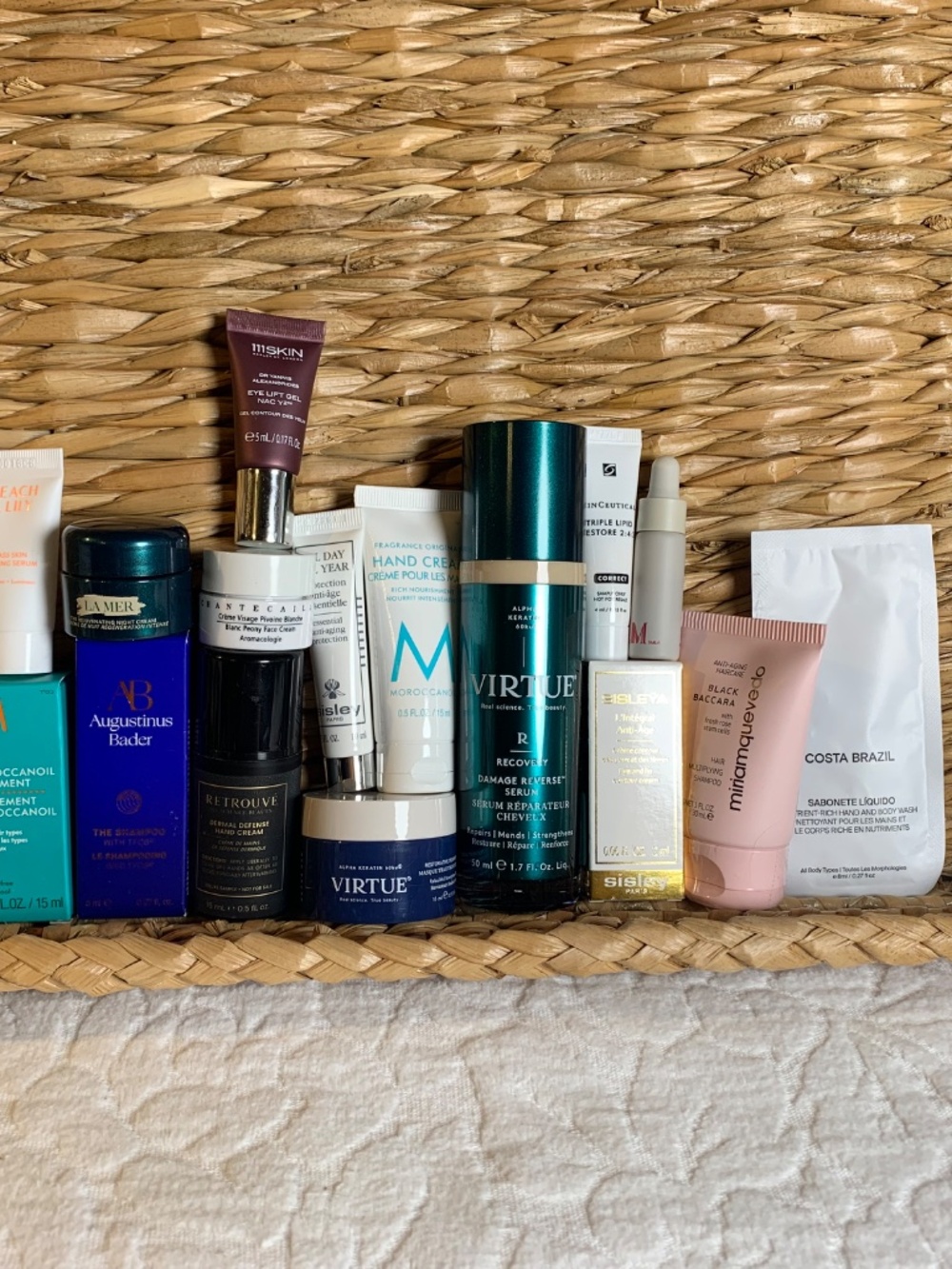 UPSCALE-beauty bundle-bridesmaids, gift bags, Moroccan oil,virtue, La MER, NEW - Picture 3 of 11